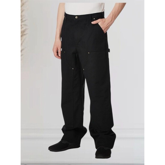 Carhartt Loose Fit Washed Duck Double-Front Black Utility Work Pant Men's 40x32 - Picture 1 of 15